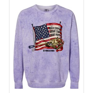 World Of Tanks 4th Of July Bold Bright Brave Collection Colorblast Crewneck Sweatshirt