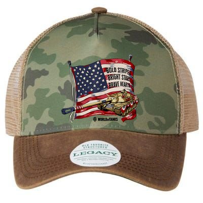 World Of Tanks 4th Of July Bold Bright Brave Collection Legacy Tie Dye Trucker Hat