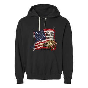 World Of Tanks 4th Of July Bold Bright Brave Collection Garment-Dyed Fleece Hoodie