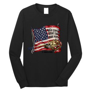 World Of Tanks 4th Of July Bold Bright Brave Collection Long Sleeve Shirt