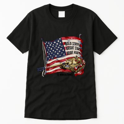 World Of Tanks 4th Of July Bold Bright Brave Collection Tall T-Shirt