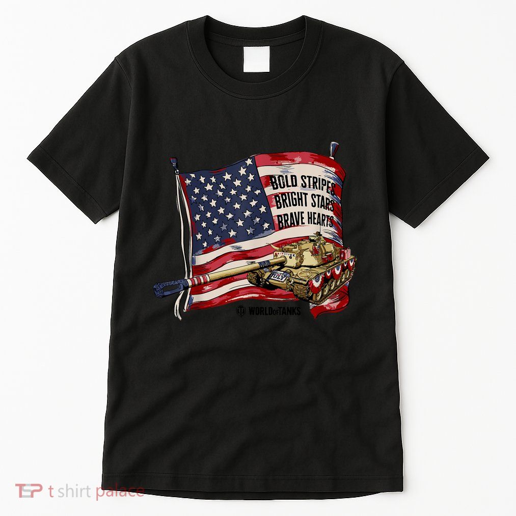 World Of Tanks 4th Of July Bold Bright Brave Collection Tall T-Shirt