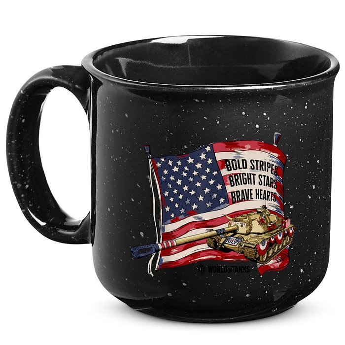 World Of Tanks 4th Of July Bold Bright Brave Collection 15oz Campfire Ceramic Mug