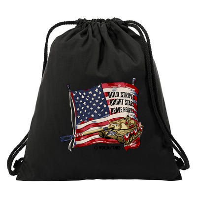 World Of Tanks 4th Of July Bold Bright Brave Collection Drawstring Bag