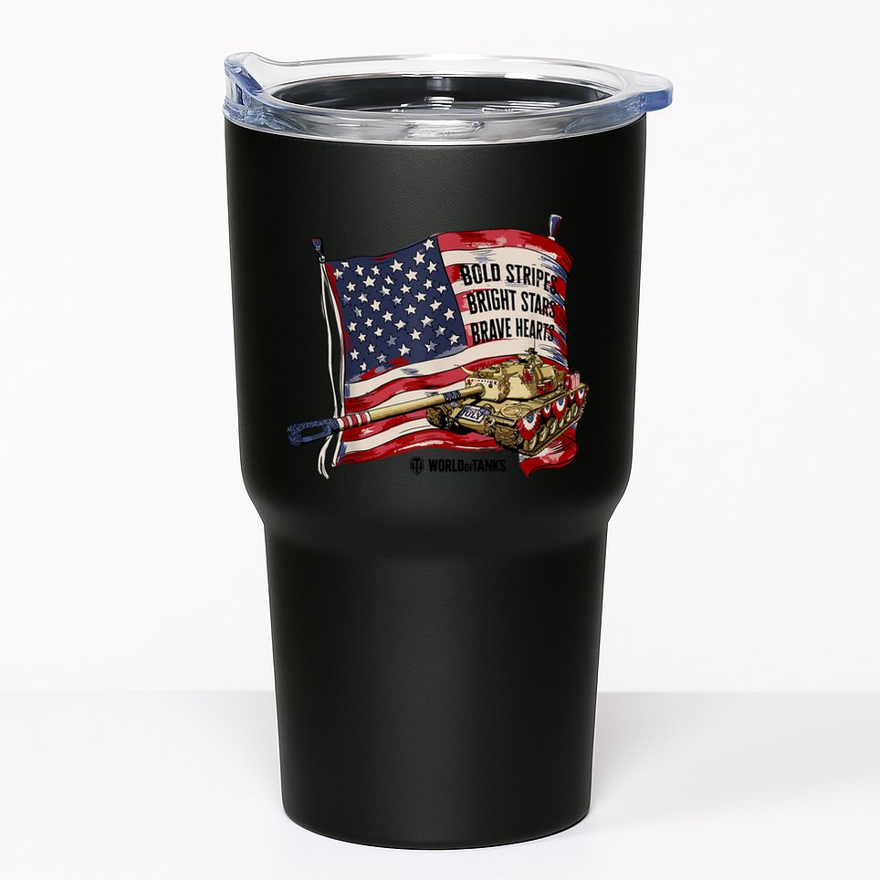 World Of Tanks 4th Of July Bold Bright Brave Collection Tumbler