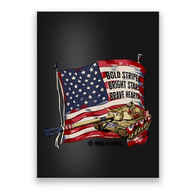 World Of Tanks 4th Of July Bold Bright Brave Collection Poster