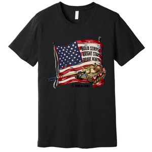 World Of Tanks 4th Of July Bold Bright Brave Collection Premium T-Shirt