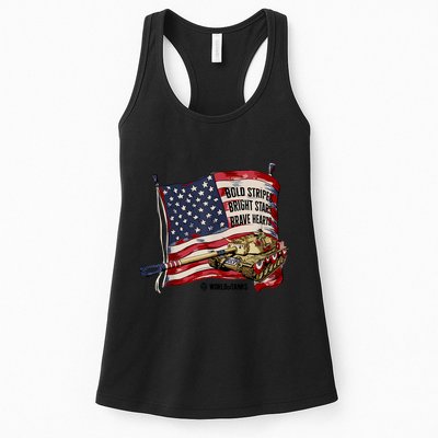 World Of Tanks 4th Of July Bold Bright Brave Collection Womens Tank Top