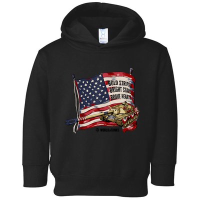 World Of Tanks 4th Of July Bold Bright Brave Collection Toddler Hoodie