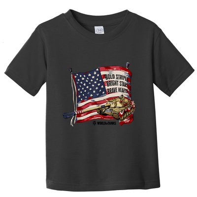World Of Tanks 4th Of July Bold Bright Brave Collection Toddler T-Shirt