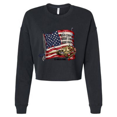 World Of Tanks 4th Of July Bold Bright Brave Collection Cropped Pullover Crew