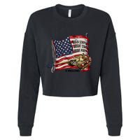 World Of Tanks 4th Of July Bold Bright Brave Collection Cropped Pullover Crew