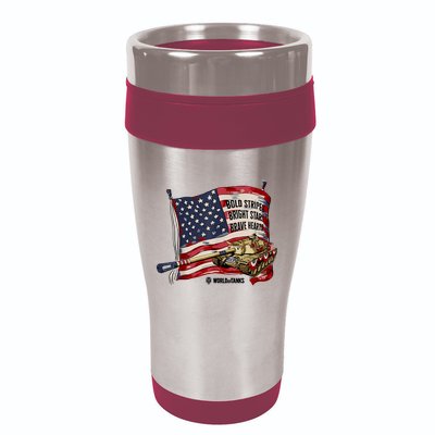 World Of Tanks 4th Of July Bold Bright Brave Collection 16oz Travel Tumbler