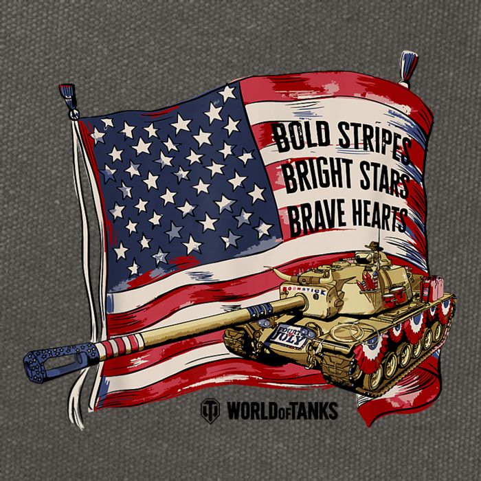 World Of Tanks 4th Of July Bold Bright Brave Collection Cotton Canvas Backpack