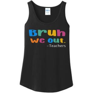 We Out Teacher End of School Year Teacher Team Teacher Ladies Essential Tank