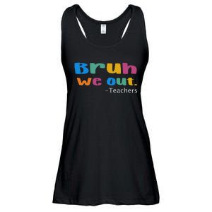 We Out Teacher End of School Year Teacher Team Teacher Ladies Essential Flowy Tank