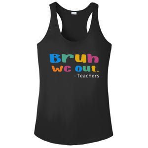 We Out Teacher End of School Year Teacher Team Teacher Ladies PosiCharge Competitor Racerback Tank