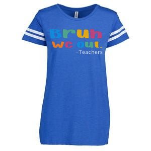 We Out Teacher End of School Year Teacher Team Teacher Enza Ladies Jersey Football T-Shirt