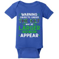 Warning Objects Under Kilt May Be Larger Scottish Irish Gift Baby Bodysuit