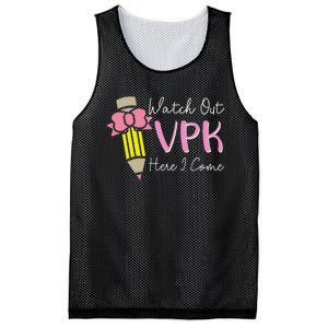 Watch Out Vpk Here I Come Teacher Back To School Mesh Reversible Basketball Jersey Tank