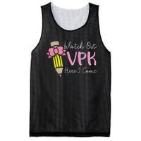 Watch Out Vpk Here I Come Teacher Back To School Mesh Reversible Basketball Jersey Tank