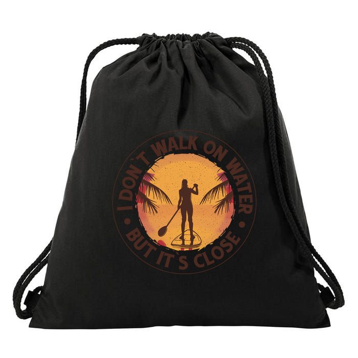 Walk On Water Paddleboard Drawstring Bag