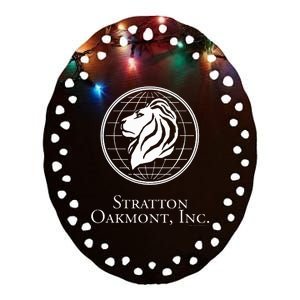 W.O.L.F Of Wall Street Stratton Oakmont Ceramic Oval Ornament