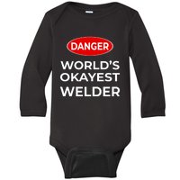 World Okayest Welder Baby Long Sleeve Bodysuit