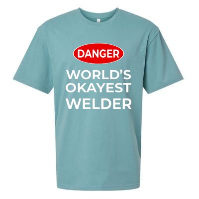 World Okayest Welder Sueded Cloud Jersey T-Shirt