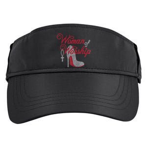 Woman Of Worship Bling Rhinestone Christian Inspirational Adult Drive Performance Visor