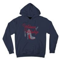 Woman Of Worship Bling Rhinestone Christian Inspirational Tall Hoodie