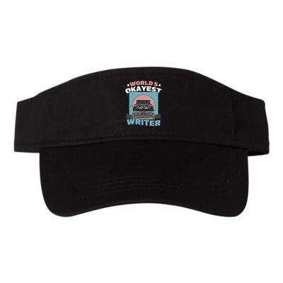 World's Okayest Writer Typewriter Author Visor