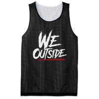 We Outside  We Out Here Retro Rap Lit We Out Side Mesh Reversible Basketball Jersey Tank