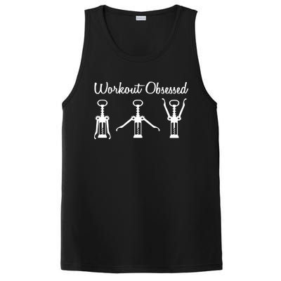 Workout Obsessed Wine Lover PosiCharge Competitor Tank