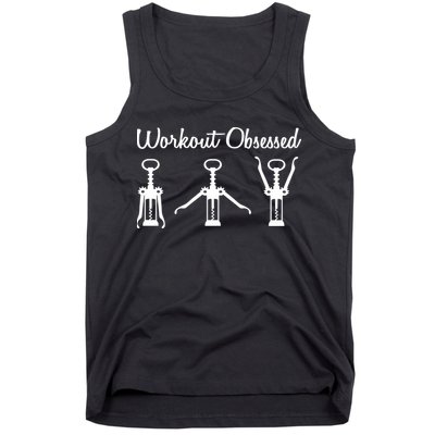 Workout Obsessed Wine Lover Tank Top
