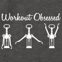 Workout Obsessed Wine Lover Vector Backpack