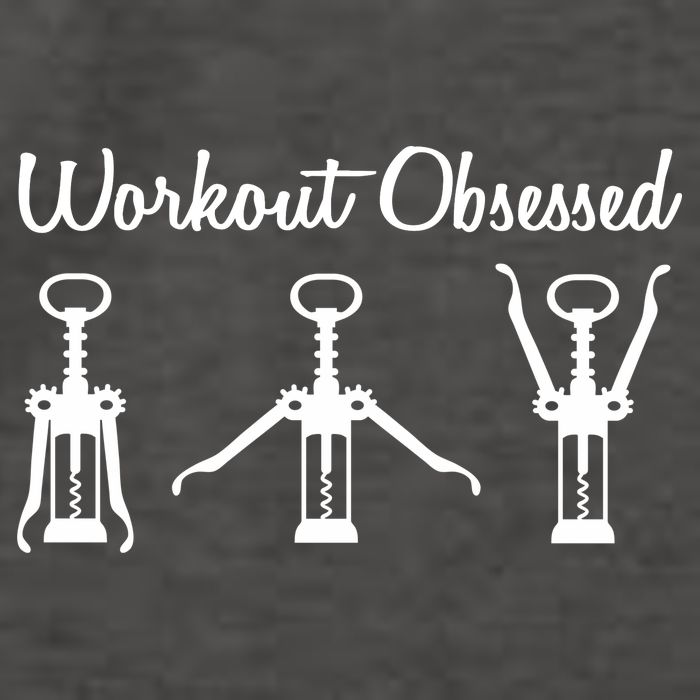 Workout Obsessed Wine Lover Vector Backpack