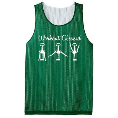 Workout Obsessed Wine Lover Mesh Reversible Basketball Jersey Tank