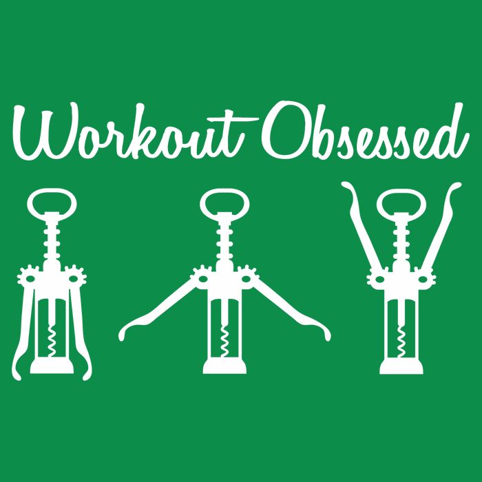 Workout Obsessed Wine Lover Magnet