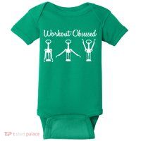 Workout Obsessed Wine Lover Baby Bodysuit