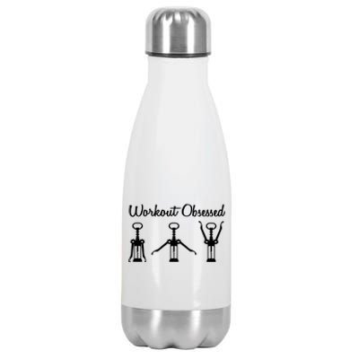 Workout Obsessed Wine Lover Stainless Steel Insulated Water Bottle