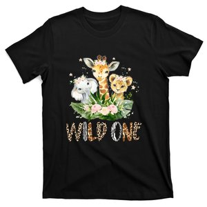 Wild One Zoo Birthday Safari Jungle Animal T-Shirt