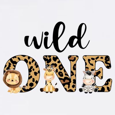Wild One Zoo Leopard Birthday Safari Jungle Animal Gift T-Shirt