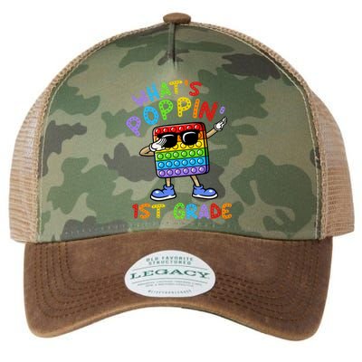 Whats Poppin 1st Grade Back To School Legacy Tie Dye Trucker Hat