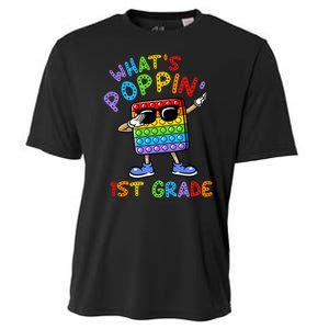 Whats Poppin 1st Grade Back To School Cooling Performance Crew T-Shirt