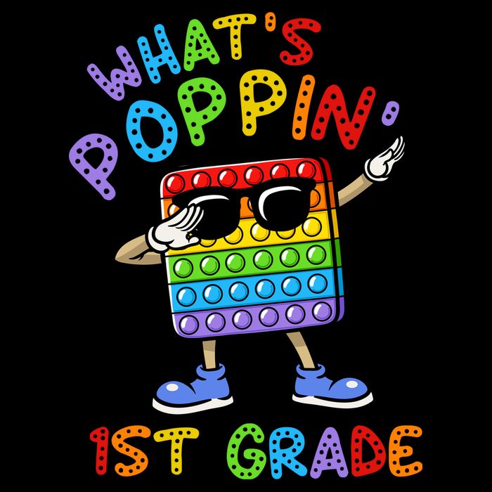 Whats Poppin 1st Grade Back To School Backpack