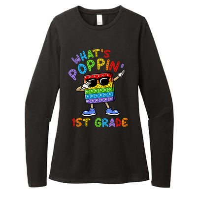 Whats Poppin 1st Grade Back To School Womens CVC Long Sleeve Shirt