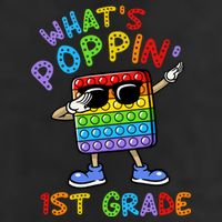 Whats Poppin 1st Grade Back To School Trucker Hat
