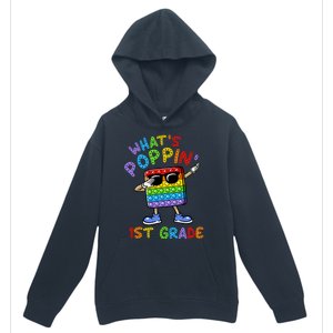 Whats Poppin 1st Grade Back To School Urban Pullover Hoodie