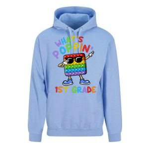 Whats Poppin 1st Grade Back To School Unisex Surf Hoodie